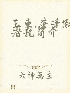 王东,唐潇傲世潜龙简介