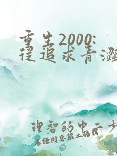 重生2000:从追求青涩校花同桌开始阅读全集