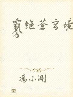 霸绝苍穹境界划分