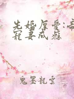 先婚厚爱:帝少宠妻成瘾