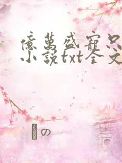 亿万盛宠只为你小说txt全文下载