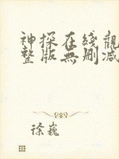 神探在线观看完整版无删减