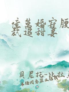 亿万婚宠腹黑总裁追甜妻