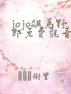 jojo飙马野郎免费观看