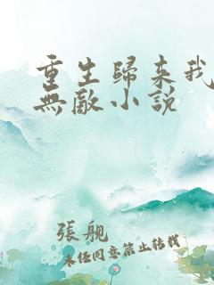 重生归来我直接无敌小说