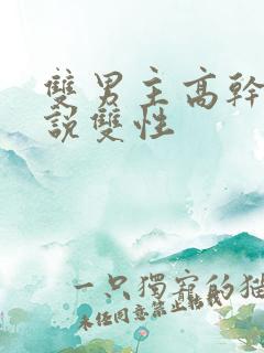 双男主高干文小说双性