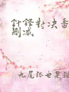 针锋对决番外未删减