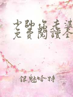 少帅你老婆又跑免费阅读全文