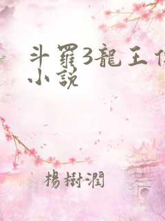 斗罗3龙王传说小说