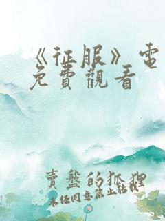 《征服》电视剧免费观看