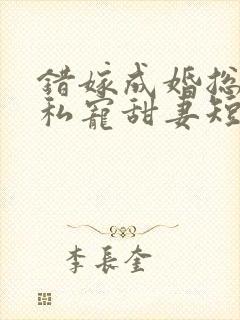 错嫁成婚总裁的私宠甜妻短剧合集