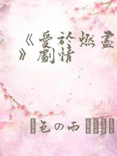 《爱于燃尽新生》剧情