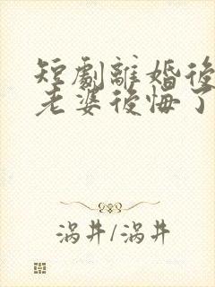 短剧离婚后总裁老婆后悔了