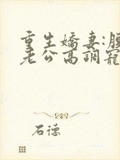 重生娇妻:腹黑老公高调宠