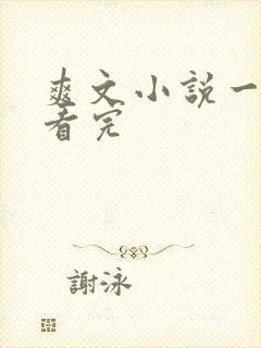 爽文小说一口气看完