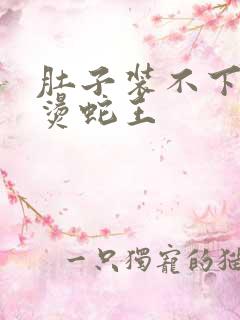 肚子装不下了好烫蛇王