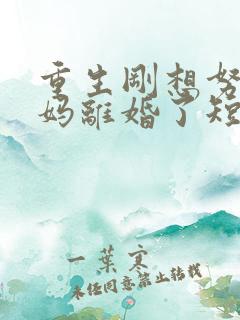 重生刚想努力爸妈离婚了短剧全集观看