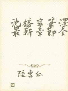 沈榕宁萧泽小说最新章节全文阅读