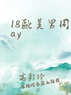 18欧美男同gay