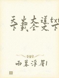 天火大道txt下载全文下载