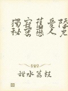 独宠旧爱陆少的秘密恋人免费全文