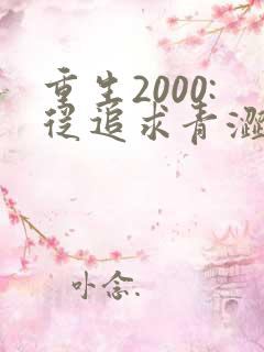 重生2000:从追求青涩校花同桌开始电子书