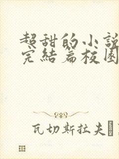 超甜的小说推荐完结篇校园