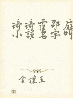 琦琦霍邵庭黎奈小说名字叫什么