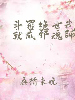 斗罗绝世我怎么就成邪魂师了笔趣阁