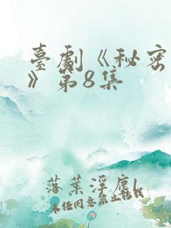 台剧《秘密关系》第8集