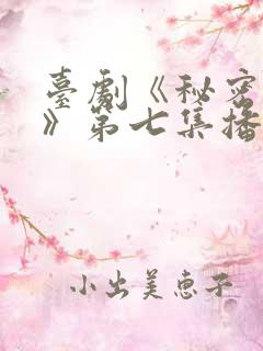 台剧《秘密关系》第七集播放