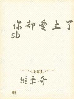 你却爱上了一个sb