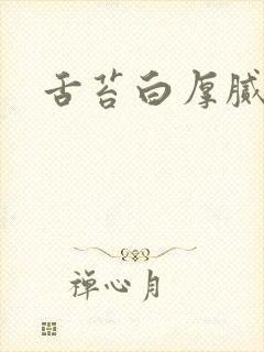 舌苔白厚腻口干