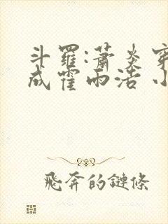 斗罗:萧炎穿越成霍雨浩 小妖盖