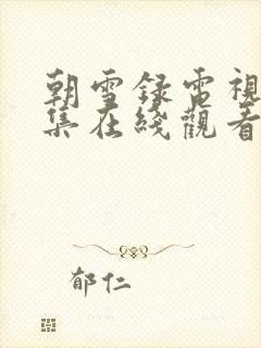 朝雪录电视剧全集在线观看免费高清