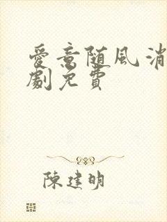 爱意随风消逝短剧免费