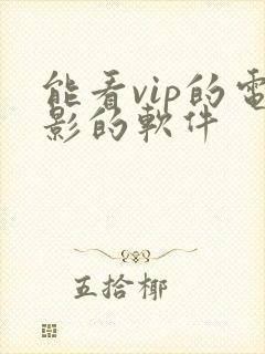 能看vip的电影的软件