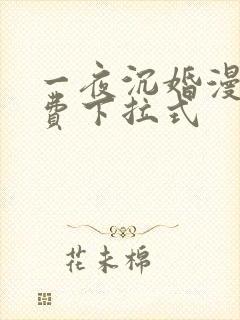 一夜沉婚漫画免费下拉式