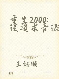 重生2000:从追求青涩校花同桌开始第24章
