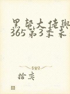 黑帮大佬与我的365第3季未删减