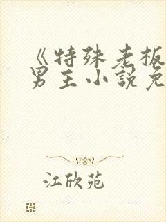 《特殊老板》双男主小说免费阅读