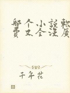 哪个小说软件免费又全没广告