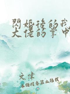 闪婚后的我成了大佬的掌中之物