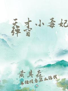 天才小毒妃 无弹窗