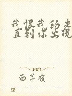 我恨我的光鲜 直到你出现