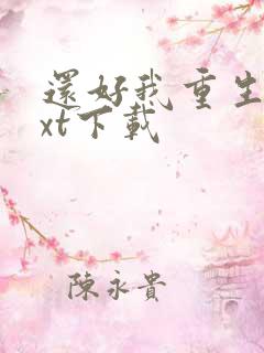 还好我重生了txt下载