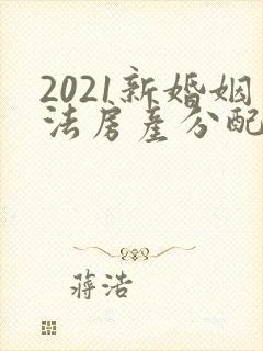 2021新婚姻法房产分配