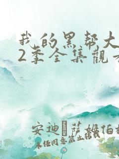 我的黑帮大佬第2季全集观看