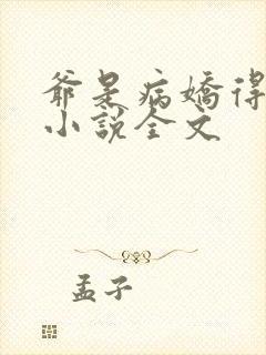 爷是病娇得宠着小说全文