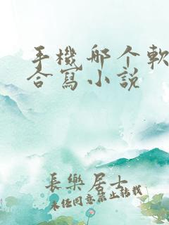 手机哪个软件适合写小说